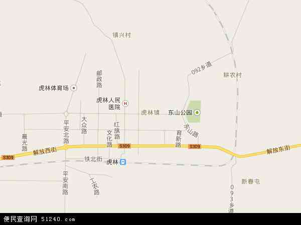 虎林镇地图 - 虎林镇电子地图 - 虎林镇高清地图 - 2024年虎林镇地图