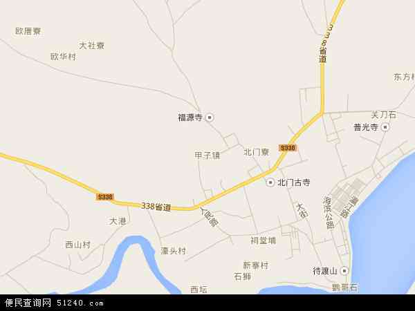 甲子镇卫星地图图片