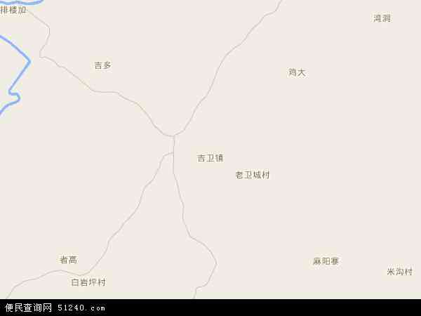 吉卫镇地图 - 吉卫镇电子地图 - 吉卫镇高清地图 - 2024年吉卫镇地图