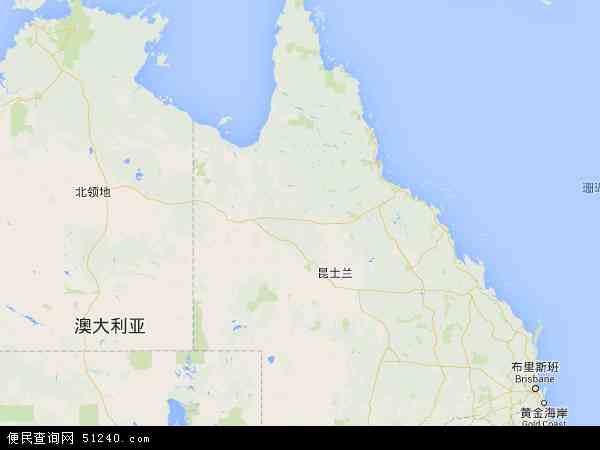 昆士兰地图 - 昆士兰电子地图 - 昆士兰高清地图 - 2024年昆士兰地图
