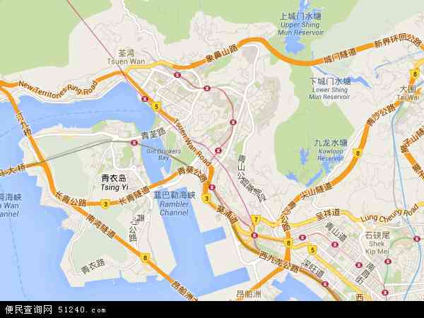 葵青区地图 - 葵青区电子地图 - 葵青区高清地图 - 2024年葵青区地图