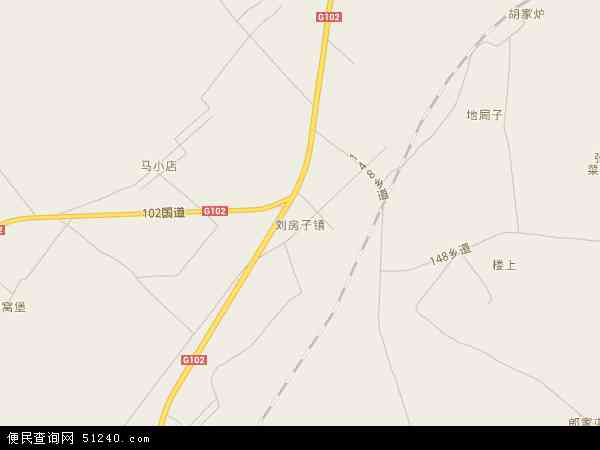 刘房子地图 - 刘房子电子地图 - 刘房子高清地图 - 2024年刘房子地图