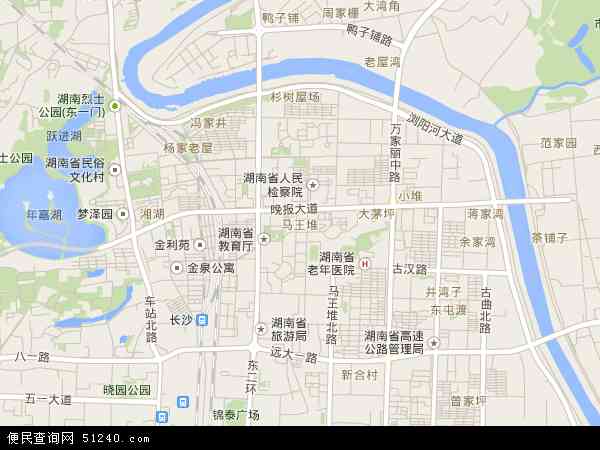 中國 湖南省 長沙市 芙蓉區 馬王堆馬王堆衛星地圖 本站收錄有:2021