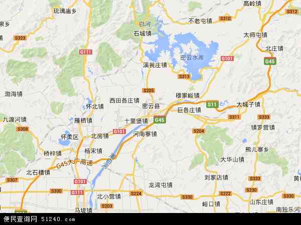 密云县地图 - 密云县电子地图 - 密云县高清地图 - 2024年密云县地图