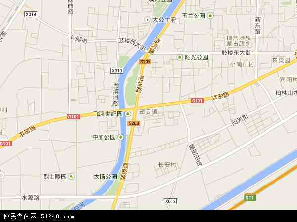 北京市密云区地图村庄图片