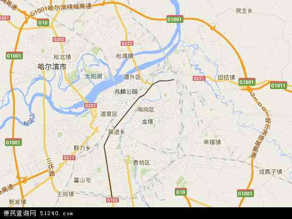 哈尔滨南岗区详细地图图片