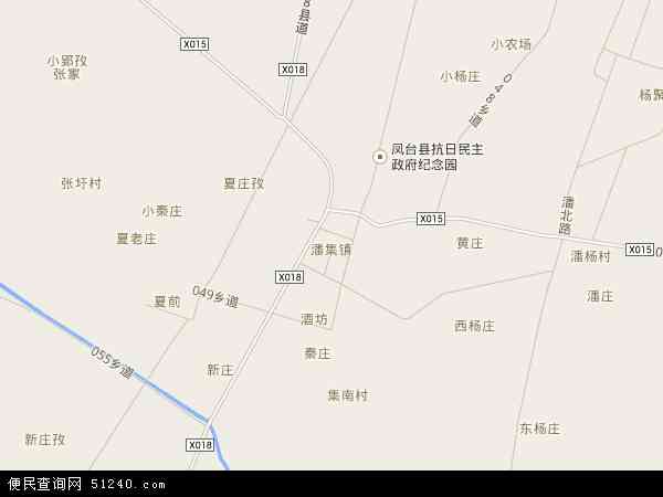 潘集镇地图 - 潘集镇电子地图 - 潘集镇高清地图 - 2024年潘集镇地图