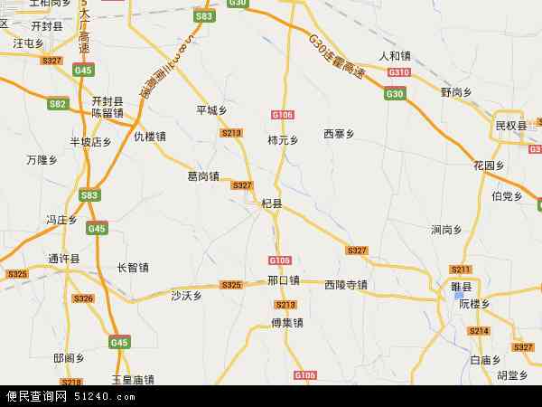 杞县地图放大图片