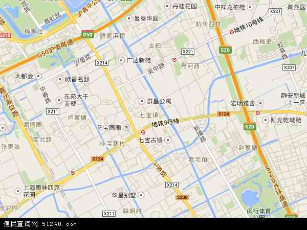 七宝镇地图 - 七宝镇电子地图 - 七宝镇高清地图 - 2024年七宝镇地图