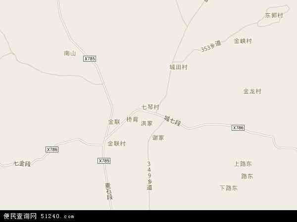 七琴镇地图 - 七琴镇电子地图 - 七琴镇高清地图 - 2024年七琴镇地图