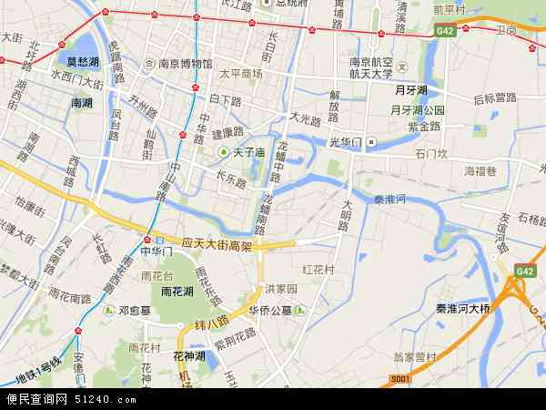 南京秦淮区街道分布图图片