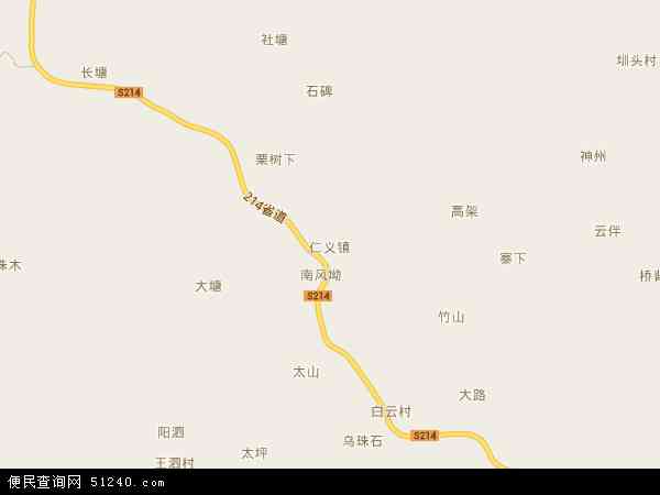 仁义镇地图 - 仁义镇电子地图 - 仁义镇高清地图 - 2024年仁义镇地图