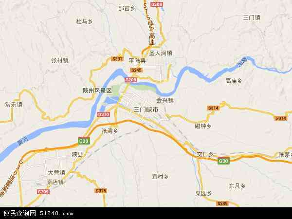 河南三门峡地理位置图片