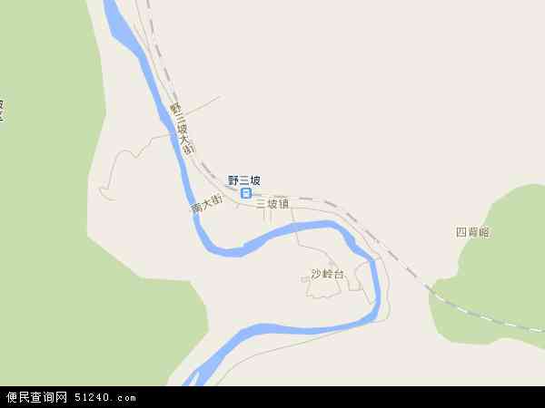中国河北省保定市涞水县三坡镇地图（卫星地图）