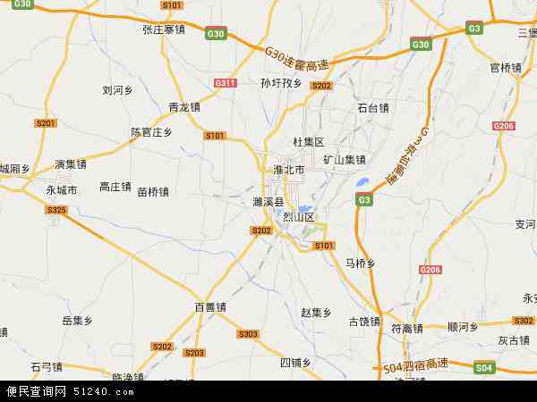 濉溪县地图 - 濉溪县电子地图 - 濉溪县高清地图 - 2024年濉溪县地图