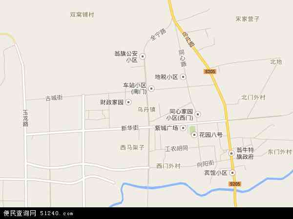 乌丹镇地图图片