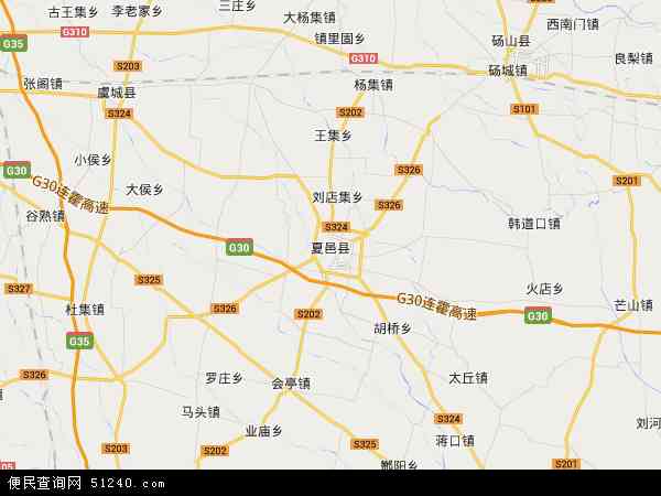 夏邑县城交通地图图片