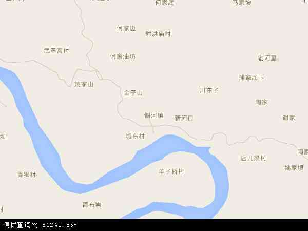 谢河镇地图 - 谢河镇电子地图 - 谢河镇高清地图 - 2024年谢河镇地图