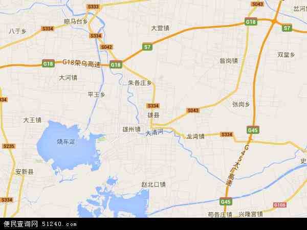 雄县地形图片