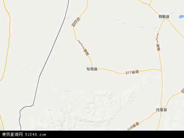 裕民县地图 - 裕民县电子地图 - 裕民县高清地图 - 2024年裕民县地图