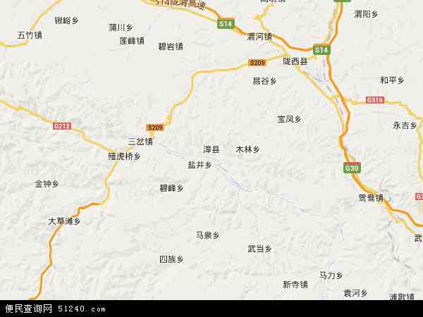 漳县地图 - 漳县电子地图 - 漳县高清地图 - 2024年漳县地图