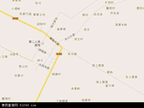 监利县朱河镇地图图片