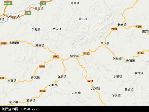 紫金县地图 - 紫金县电子地图 - 紫金县高清地图 - 2024年紫金县地图
