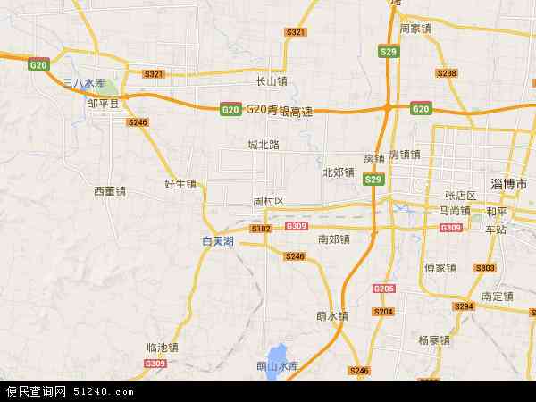 淄博周村详细地图图片