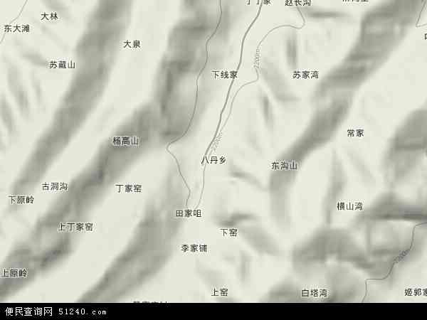八丹乡地形图 - 八丹乡地形图高清版 - 2024年八丹乡地形图