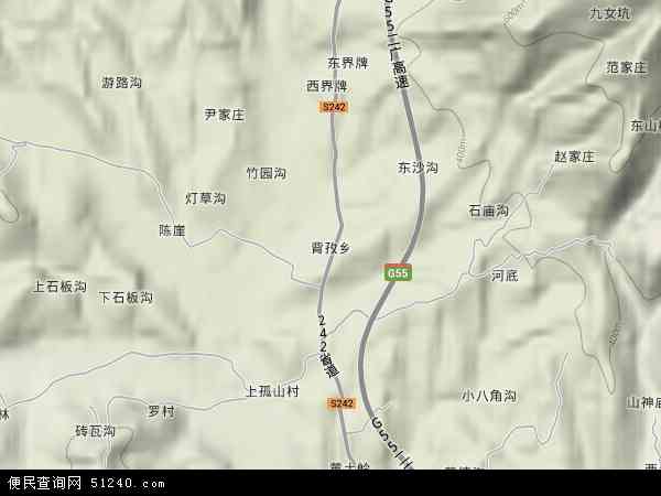 鲁山县背孜乡地图图片