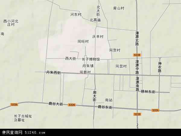 丹朱镇地形图 - 丹朱镇地形图高清版 - 2024年丹朱镇地形图