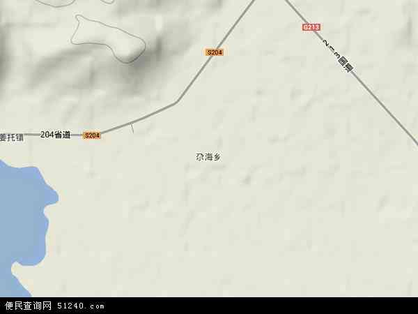 尕海乡地形图 - 尕海乡地形图高清版 - 2024年尕海乡地形图