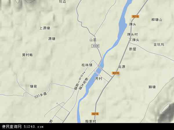 桂林镇地形图 - 桂林镇地形图高清版 - 2024年桂林镇地形图