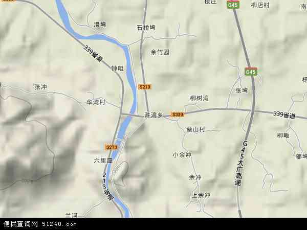 河南新县地形图图片