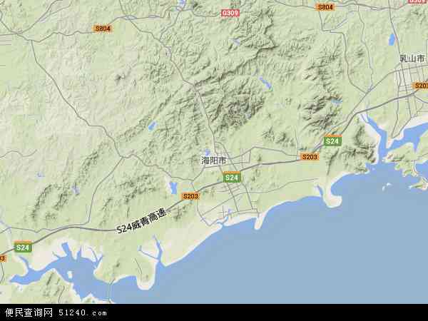 中国 山东省 烟台市 海阳市本站收录有:2021海阳市卫星地图高清版