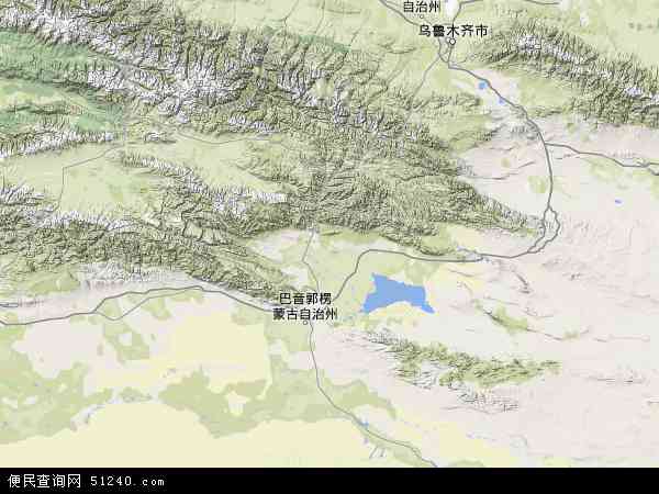 和静县地形图 - 和静县地形图高清版 - 2024年和静县地形图