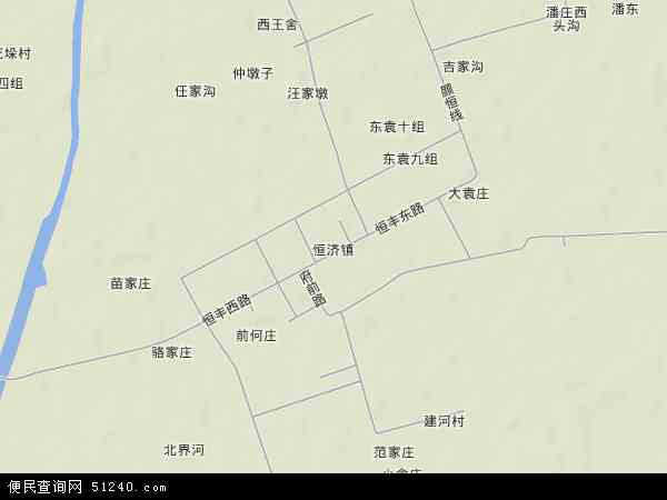 恒济镇地形图 - 恒济镇地形图高清版 - 2024年恒济镇地形图