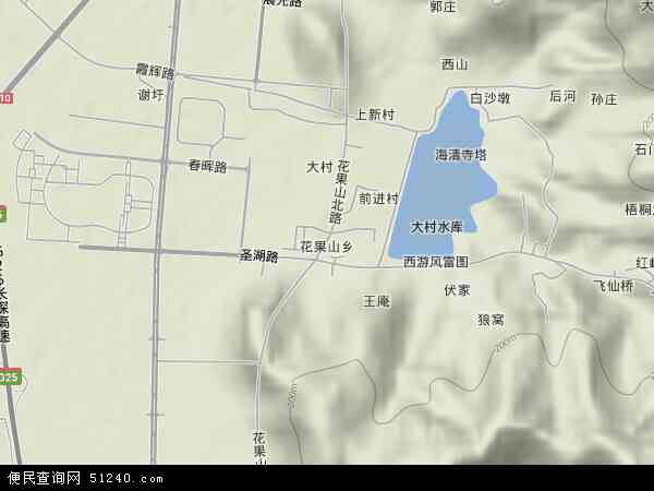 中国 江苏省 连云港市 新浦区 花果山本站收录有:2021花果山卫星地图