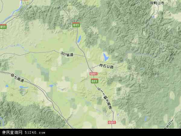 桦南县地形图 - 桦南县地形图高清版 - 2024年桦南县地形图
