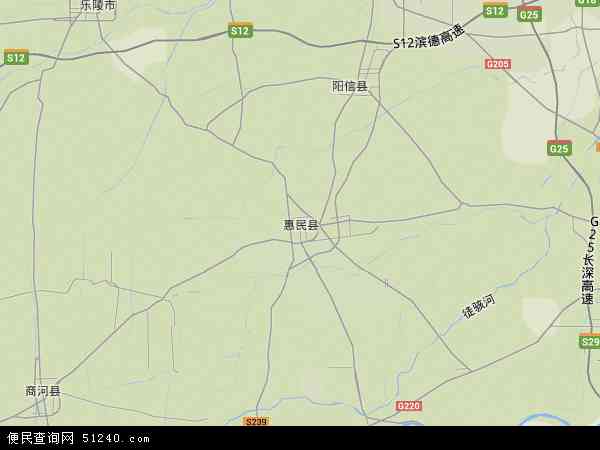 惠民县地形图 - 惠民县地形图高清版 - 2024年惠民县地形图