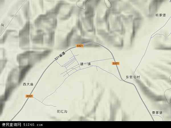 建一镇地形图 - 建一镇地形图高清版 - 2024年建一镇地形图