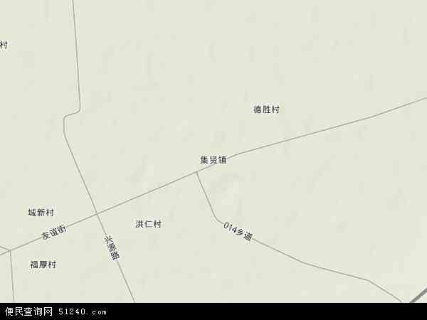 集贤县乡镇地图图片