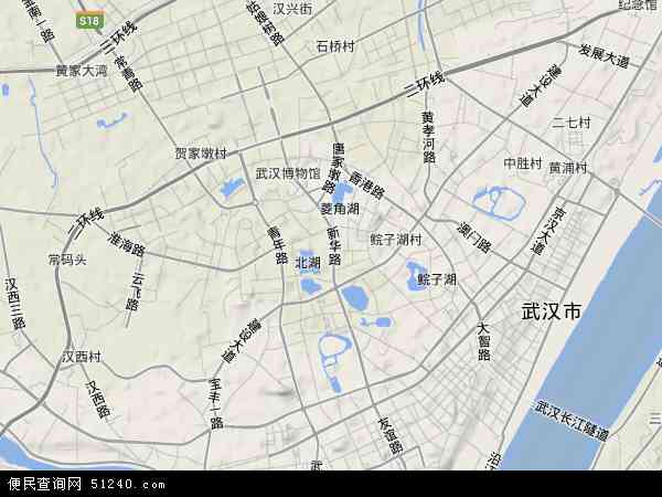 江汉区地形图 - 江汉区地形图高清版 - 2024年江汉区地形图