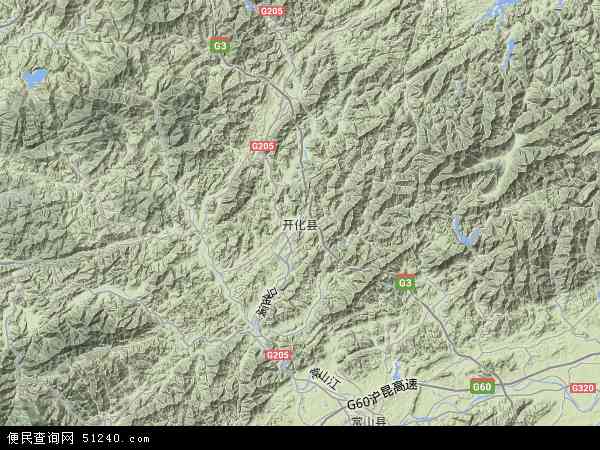 开化县地形图 - 开化县地形图高清版 - 2024年开化县地形图
