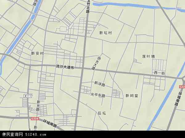 中国 广东省 揭阳市 普宁市 流沙东本站收录有:2021流沙东卫星地图
