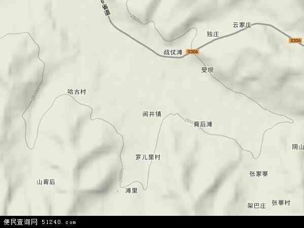 岷县闾井镇地图图片
