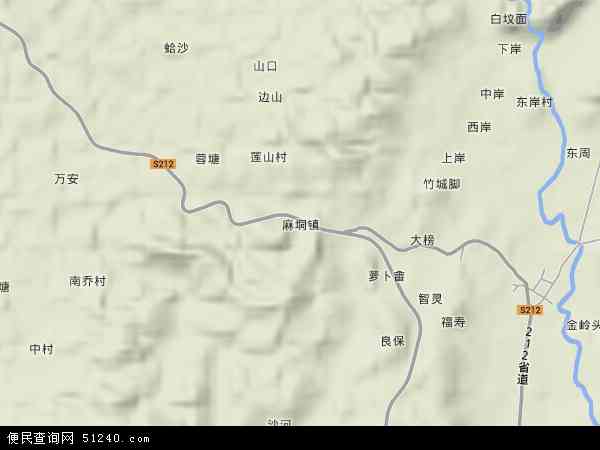 麻垌镇地形图 - 麻垌镇地形图高清版 - 2024年麻垌镇地形图