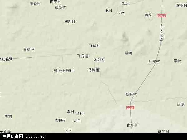 马岭镇地形图 - 马岭镇地形图高清版 - 2024年马岭镇地形图