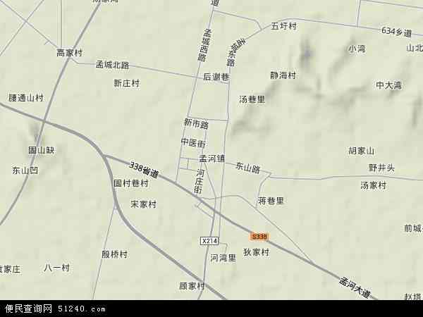 孟河镇地形图 - 孟河镇地形图高清版 - 2024年孟河镇地形图