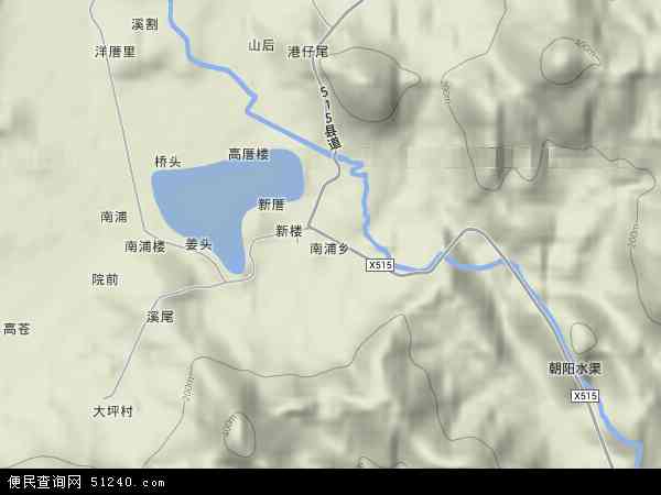 南浦乡地形图 - 南浦乡地形图高清版 - 2026年南浦乡地形图